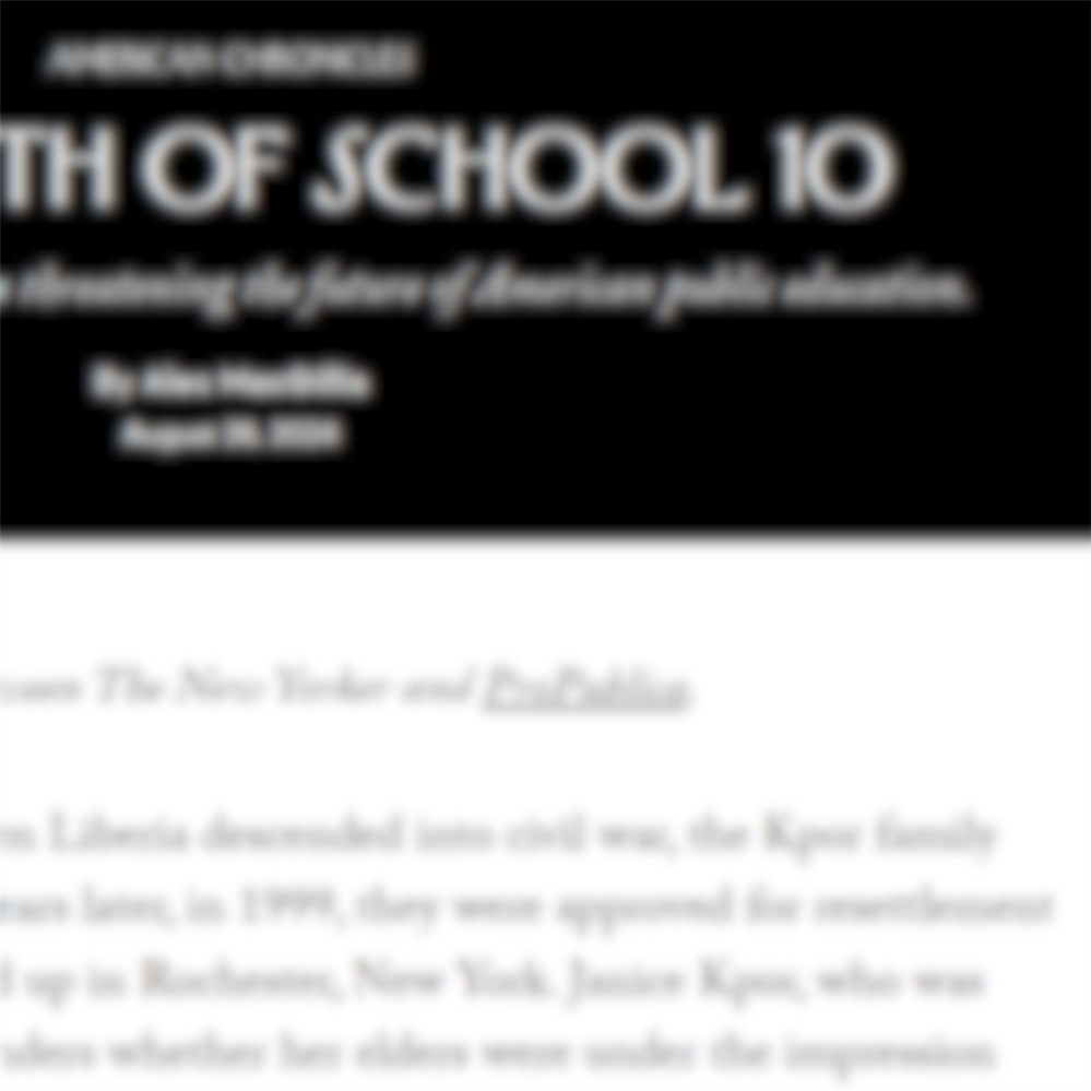  blurred preview image of the New Yorker article